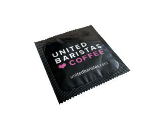 United Baristas ❤︎ Coffee Condoms, pack of six